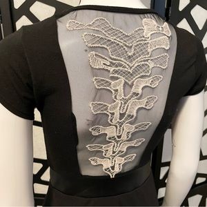 Rare / HTF Hot Topic Skeleton Lace Embroidery Babydoll Dress - SO CUTE